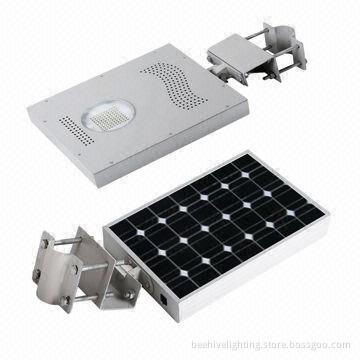 Solar Energy Streetlights, All-in-one, 8W Power, Integrated, 12 Hours Discharge Time Full Power